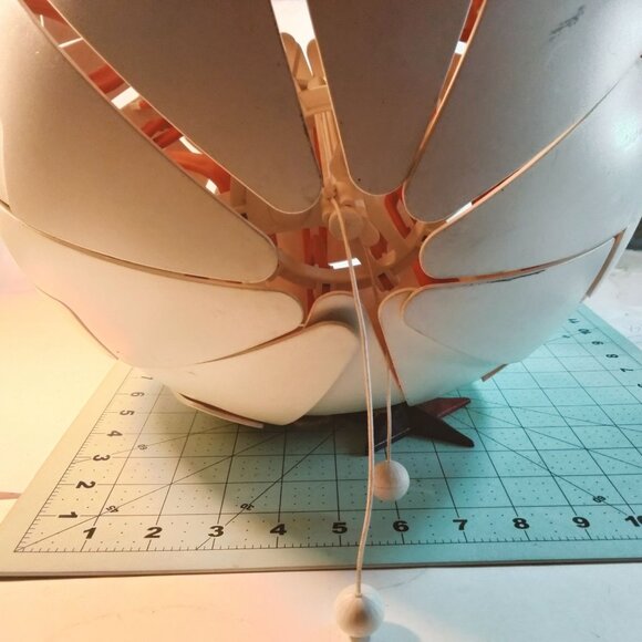 Ikea White Globe Pendant Lamp  Geometric Puzzle Design PS 2014 Like Death Star - Picture 9 of 11